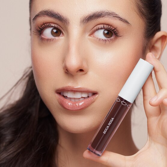 GLOSS BALM MARROM TRANSLUCIDO BOCA ROSA